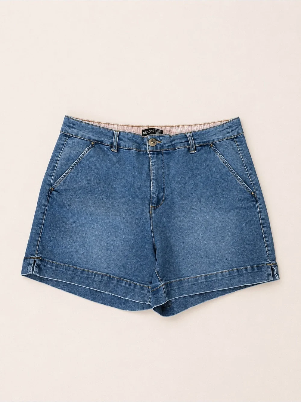 Denim High-Rise Women’s Shorts - Blue